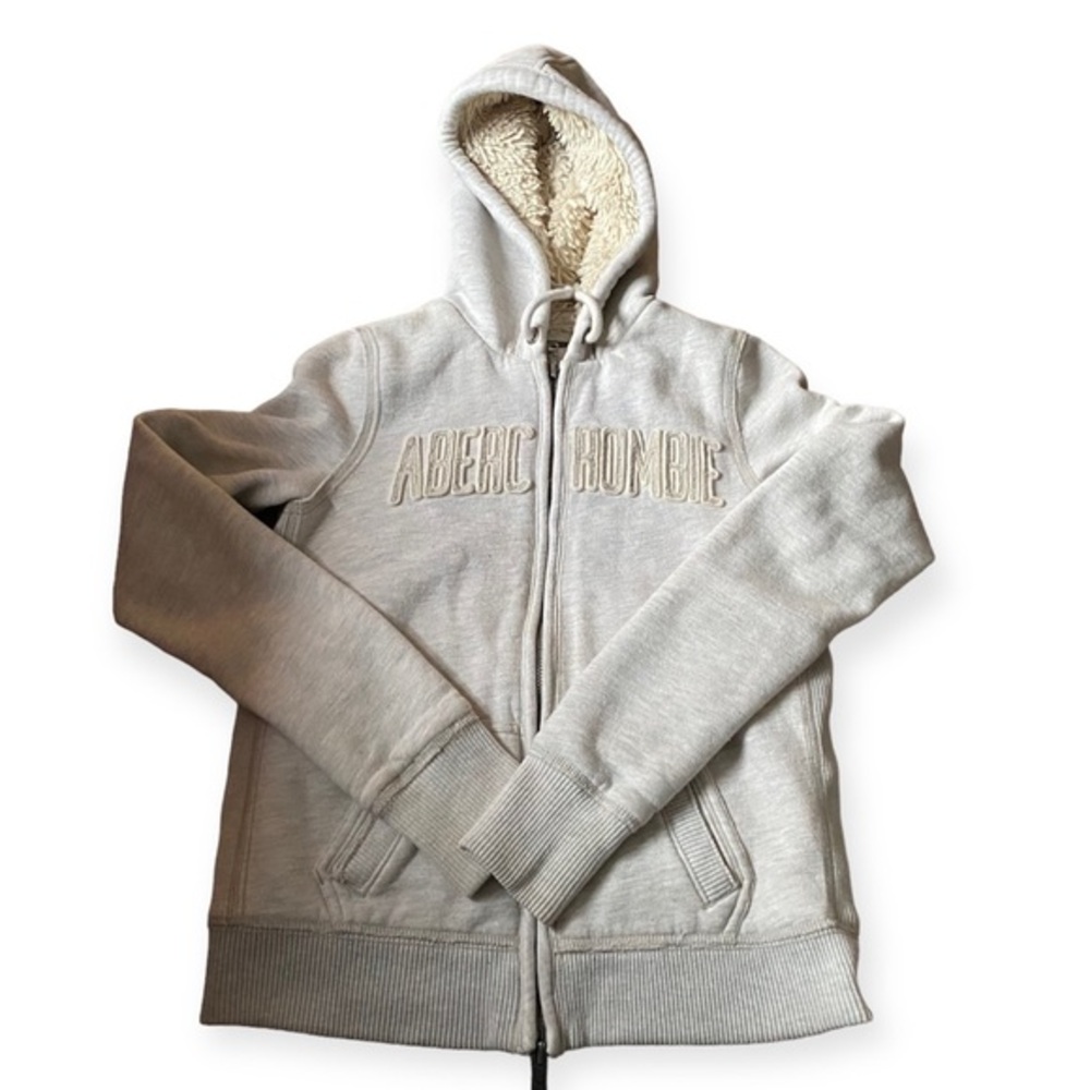 Abercrombie & Fitch Coat Juniors Size Large Pockets‎ Hoodie Full Front Zip